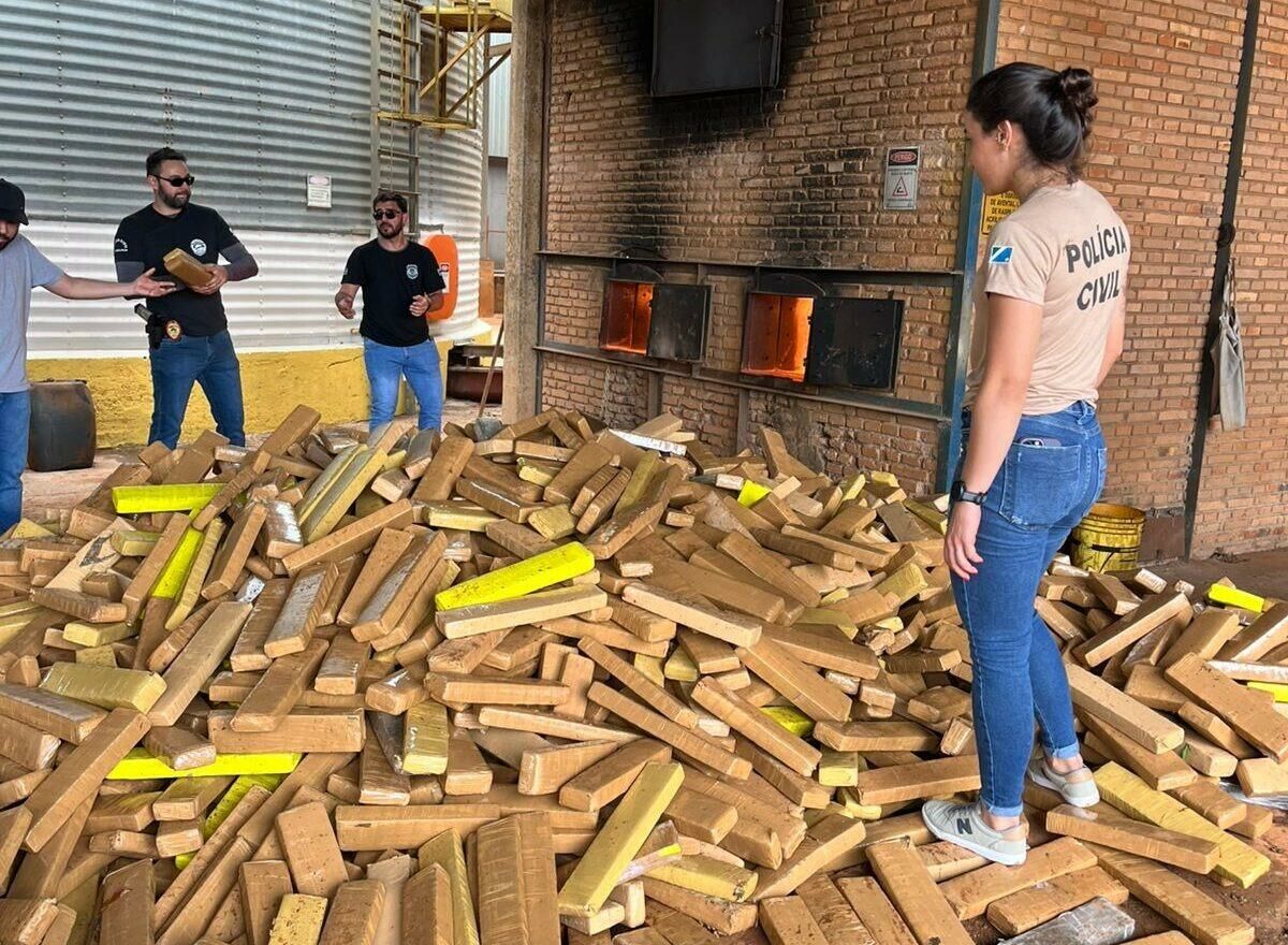 Imagem de compartilhamento para o artigo Polícia Civil incinera drogas apreendidas em Chapadão do Sul e região da MS Todo dia